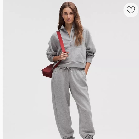 Lululemon Scuba Oversized Half-Zip Hoodie Women’s M / L Gray - Picture 2 of 15